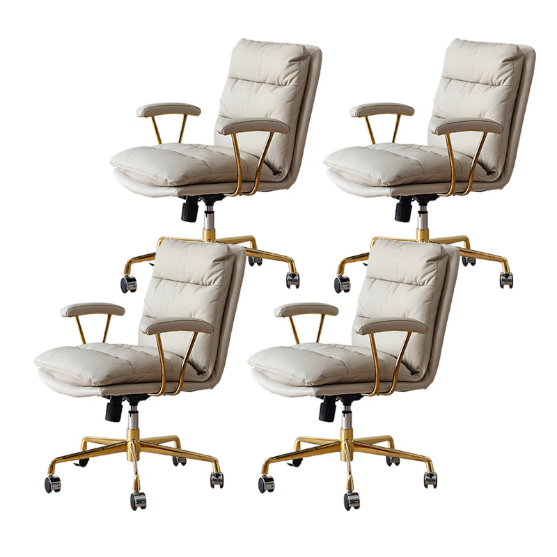 Contemporary Adjustable Executive Chair Leather Office Chair