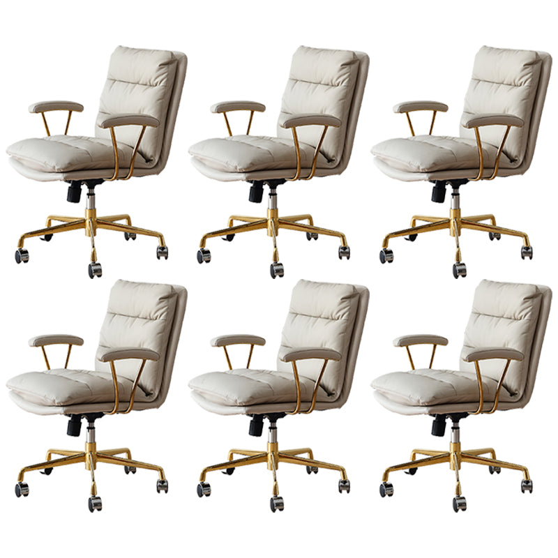 Contemporary Adjustable Executive Chair Leather Office Chair