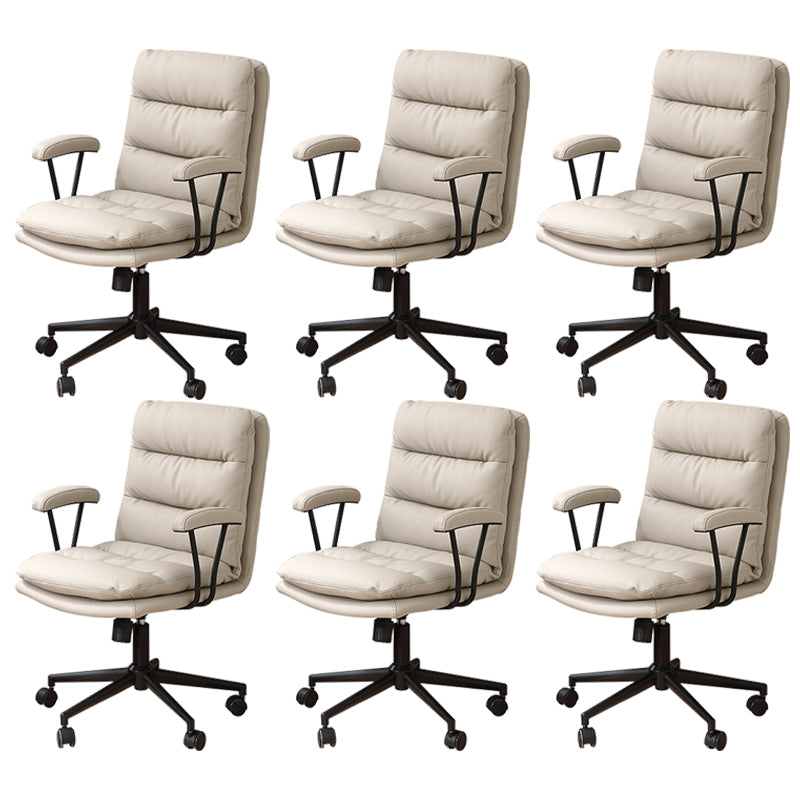 Contemporary Adjustable Executive Chair Leather Office Chair