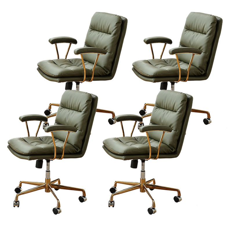 Contemporary Adjustable Executive Chair Leather Office Chair