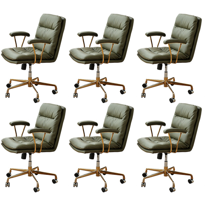 Contemporary Adjustable Executive Chair Leather Office Chair