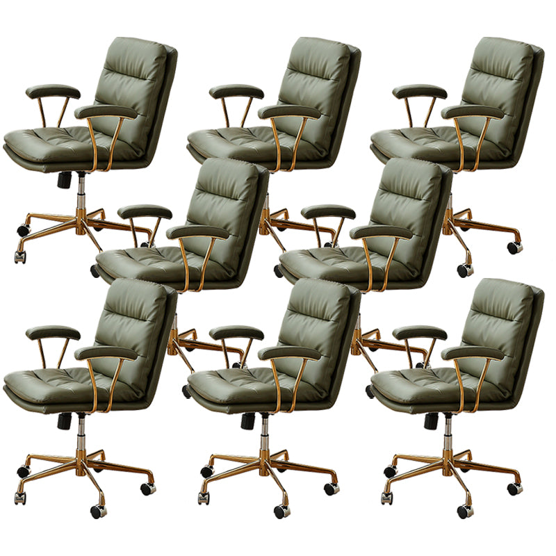 Contemporary Adjustable Executive Chair Leather Office Chair