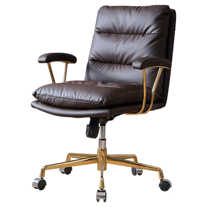 Contemporary Adjustable Executive Chair Leather Office Chair