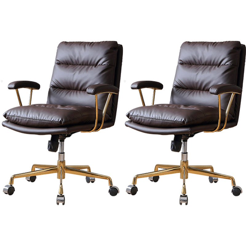 Contemporary Adjustable Executive Chair Leather Office Chair