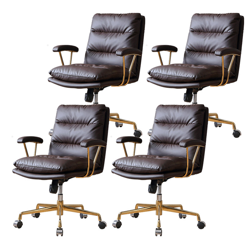 Contemporary Adjustable Executive Chair Leather Office Chair