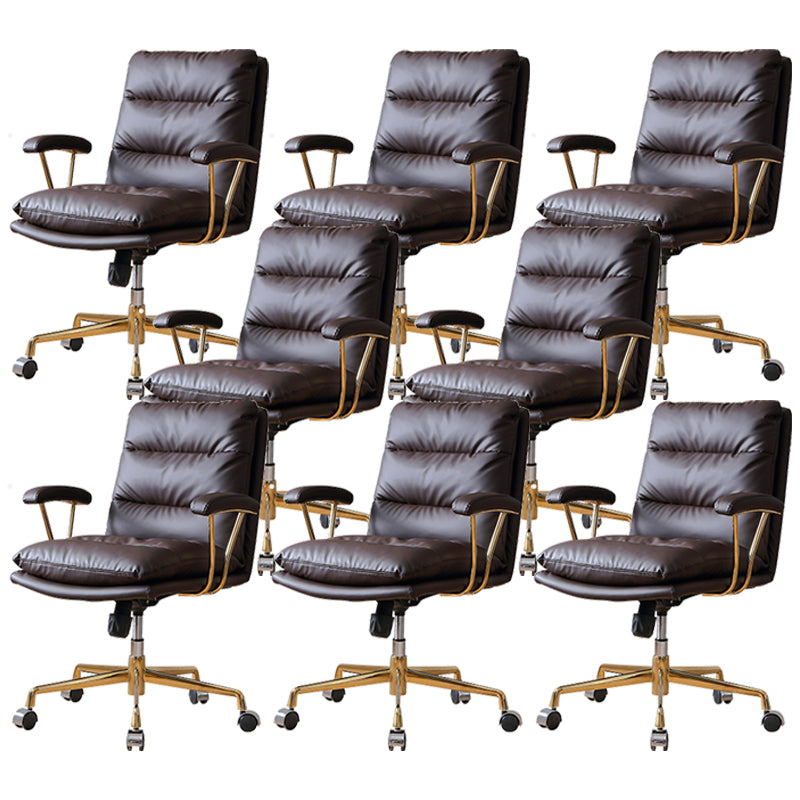 Contemporary Adjustable Executive Chair Leather Office Chair