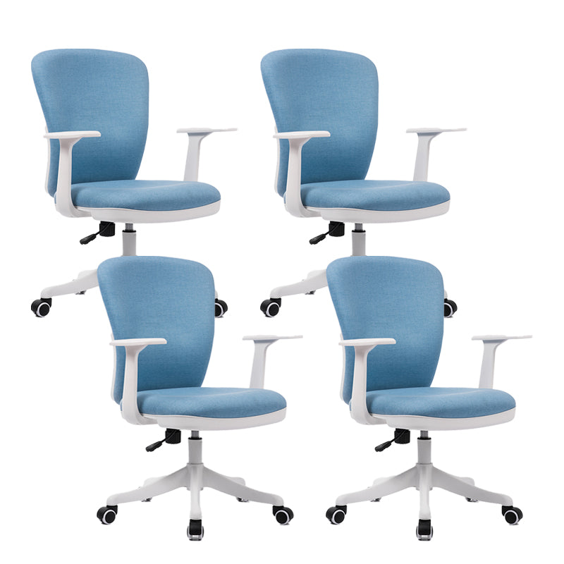 24"W Contemporary Office Chair Wheels Upholstered Conference Chair