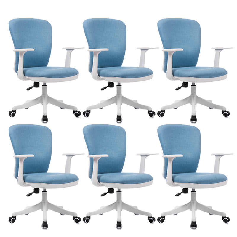 24"W Contemporary Office Chair Wheels Upholstered Conference Chair