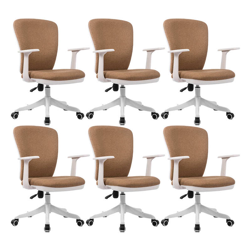 24"W Contemporary Office Chair Wheels Upholstered Conference Chair