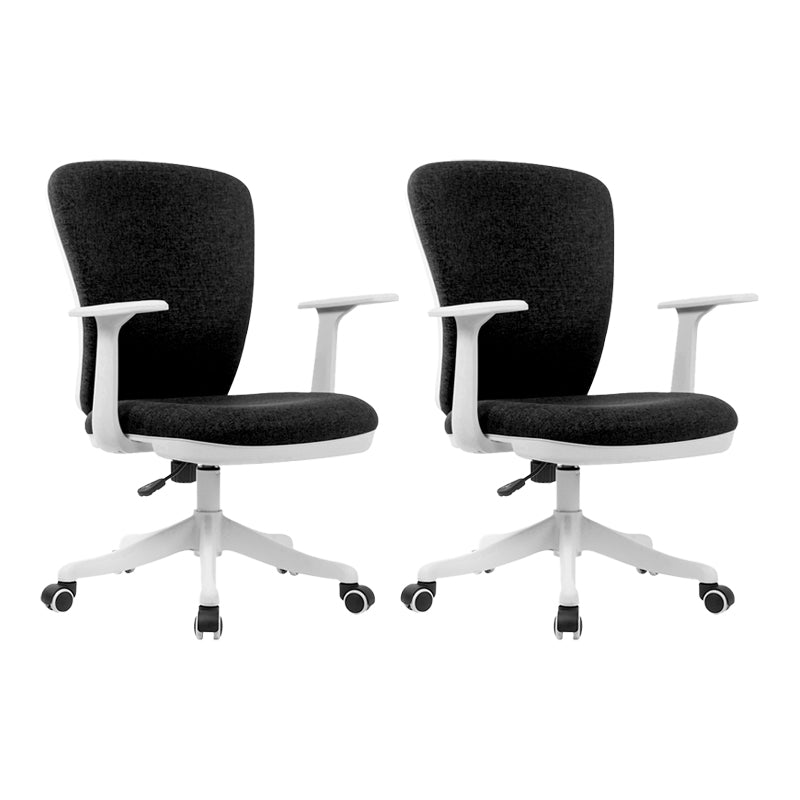 24"W Contemporary Office Chair Wheels Upholstered Conference Chair