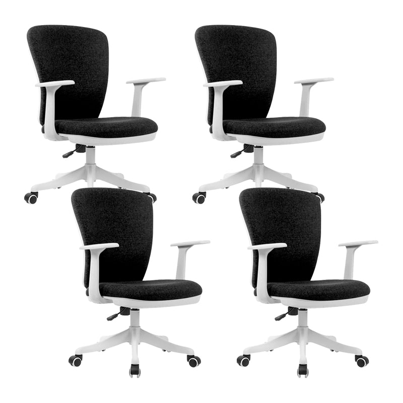 24"W Contemporary Office Chair Wheels Upholstered Conference Chair