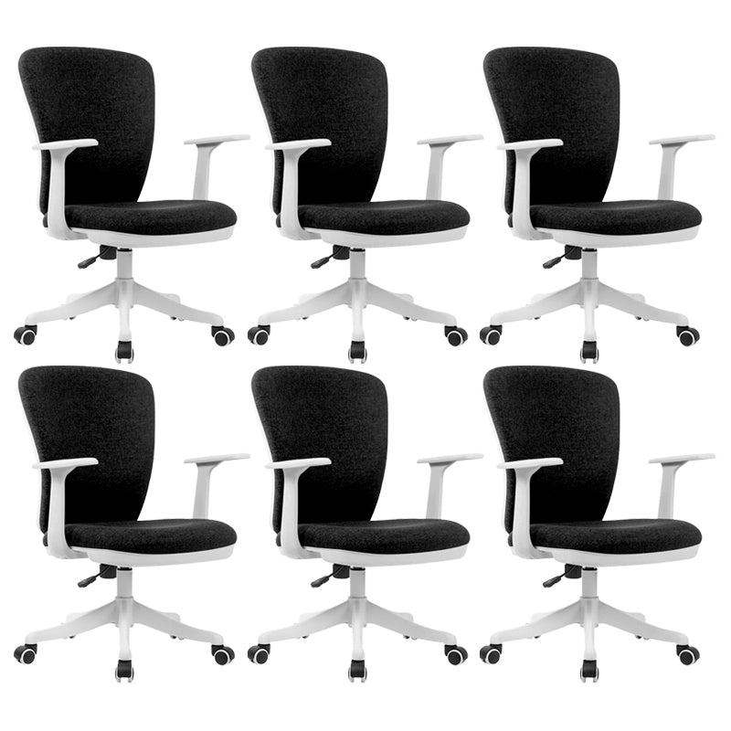 24"W Contemporary Office Chair Wheels Upholstered Conference Chair