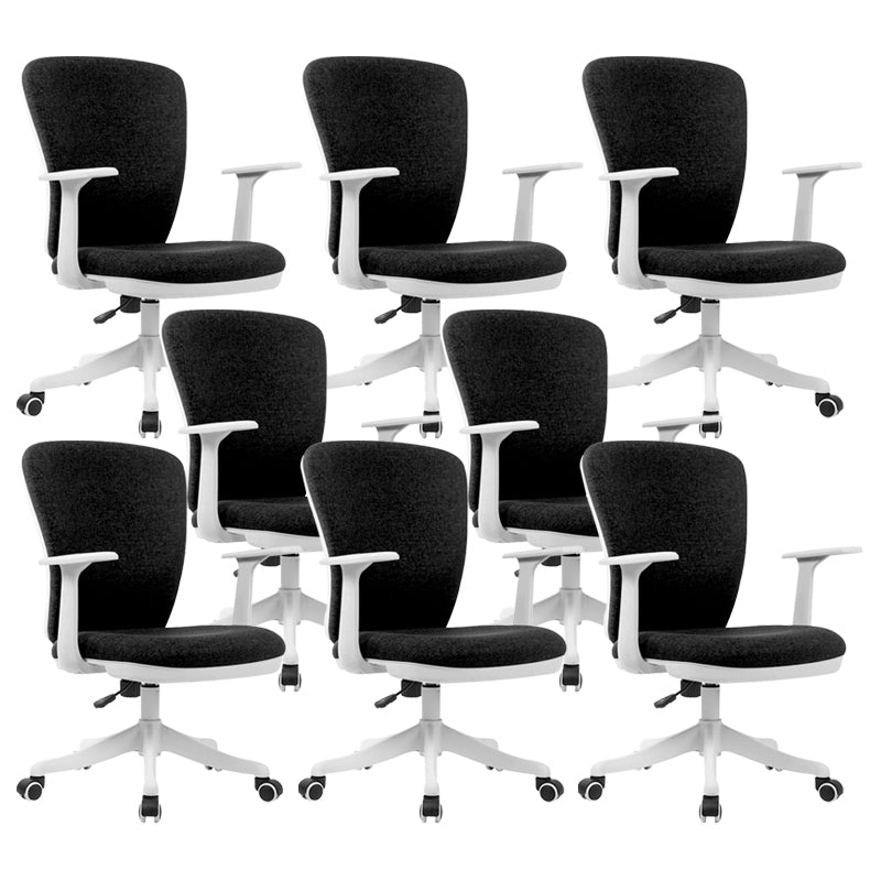 24"W Contemporary Office Chair Wheels Upholstered Conference Chair