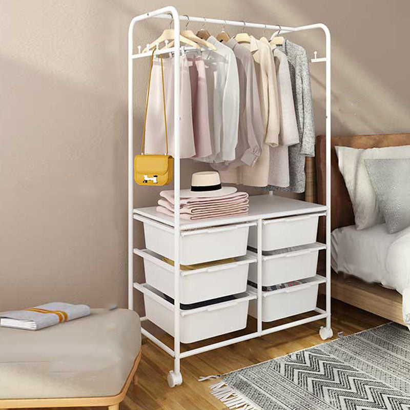 Modern Coat Rack Metal 5 or More Storage Shelf Organizer Coat Hanger