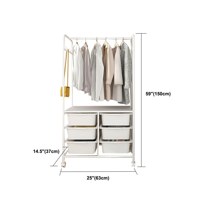 Modern Coat Rack Metal 5 or More Storage Shelf Organizer Coat Hanger