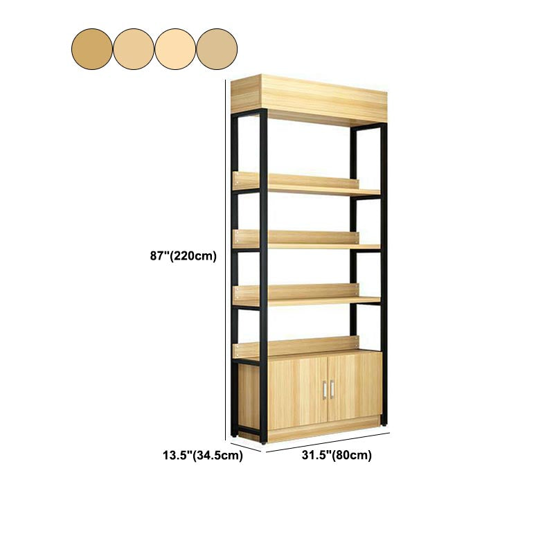 Industrial Floor Wine Rack Manufactured Wood Wine Jail with Shelf