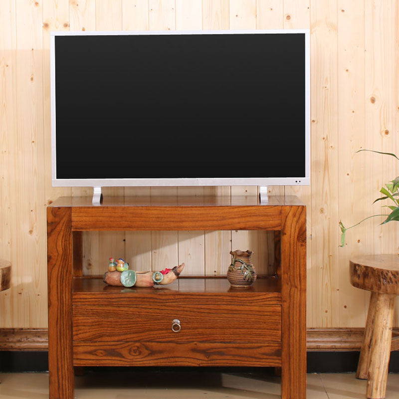 Asian Elm TV Cabinet Natural/Brown/Walnut Living Room TV Stand with Storage