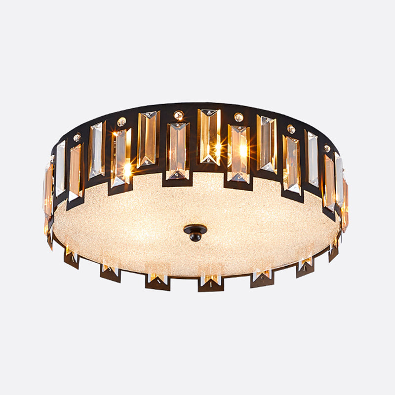 Modern Crystal Ceiling Lamp Nordic Flush Mount Light Fixture for Bedroom