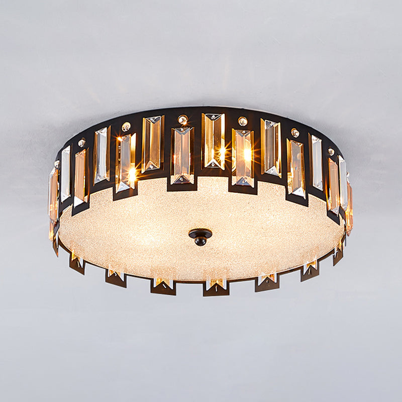 Modern Crystal Ceiling Lamp Nordic Flush Mount Light Fixture for Bedroom