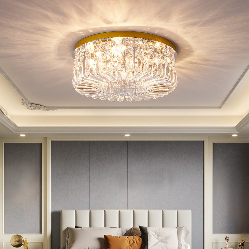 Modern Crystal Ceiling Light Creative Flush Mount Light Fixture for Bedroom