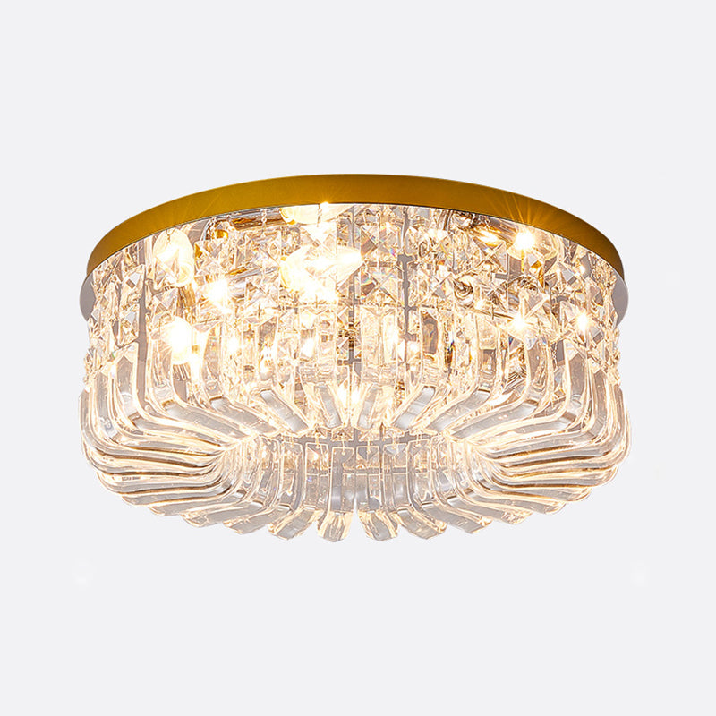 Modern Crystal Ceiling Light Creative Flush Mount Light Fixture for Bedroom