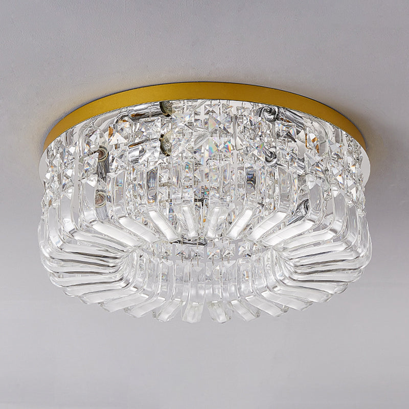 Modern Crystal Ceiling Light Creative Flush Mount Light Fixture for Bedroom