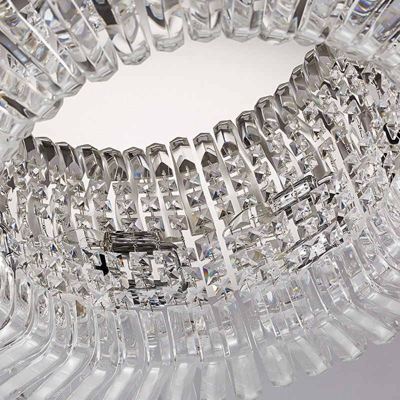 Modern Crystal Ceiling Light Creative Flush Mount Light Fixture for Bedroom