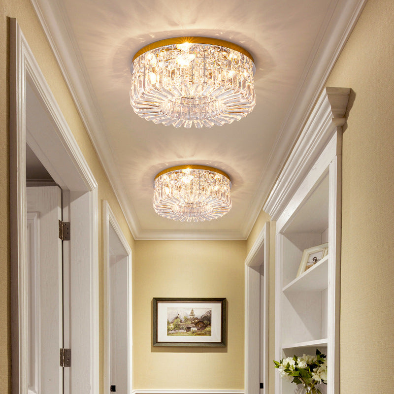 Modern Crystal Ceiling Light Creative Flush Mount Light Fixture for Bedroom