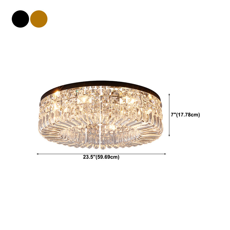 Modern Crystal Ceiling Light Creative Flush Mount Light Fixture for Bedroom