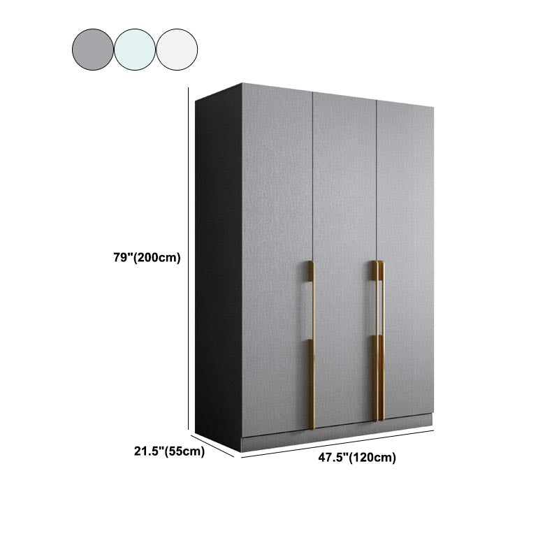 Contemporary Style Wood Wardrobe Soft Close Drawer Wardrobe Closet