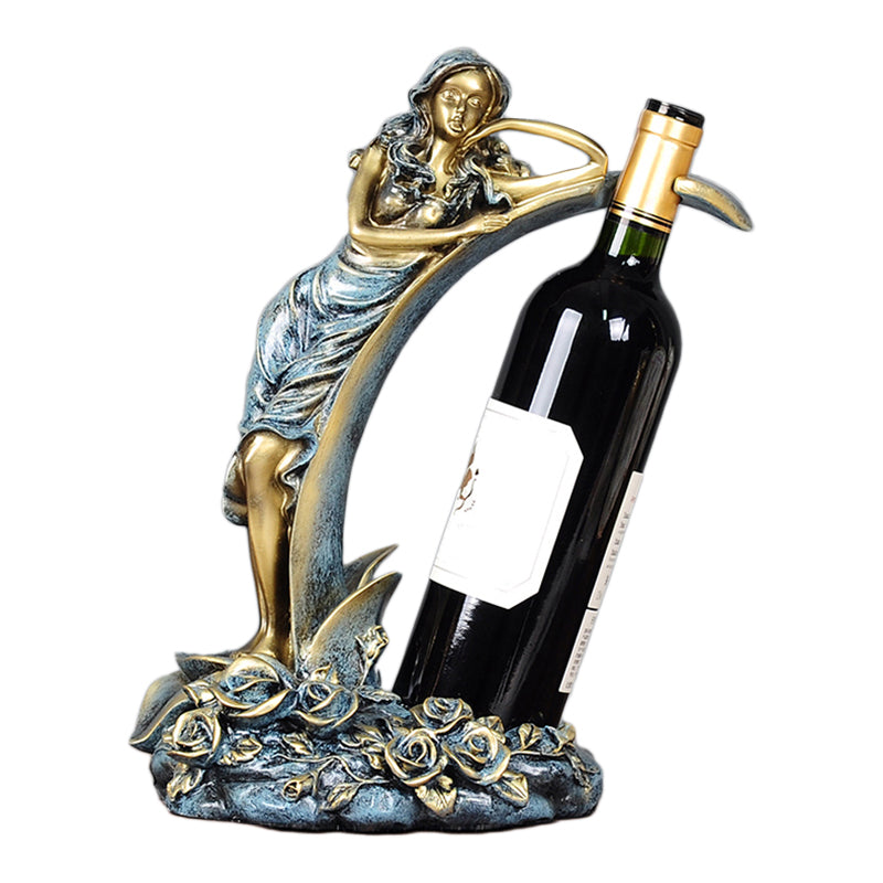 Glam Tabletop Wine Bottle Holder Resin Wine Rack Bottle for Living Room