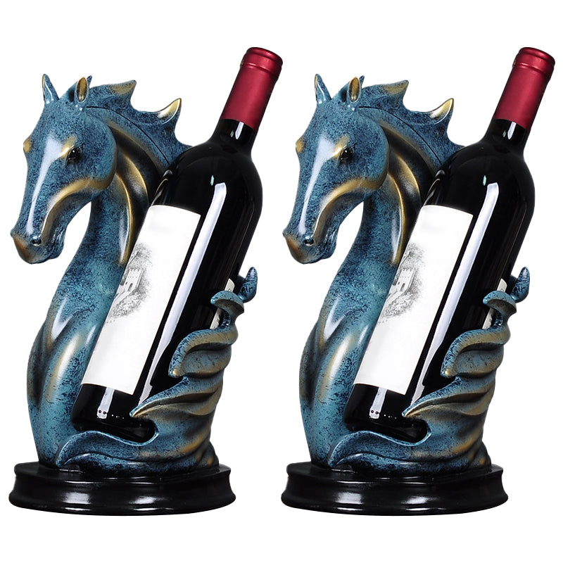 Glam Tabletop Wine Bottle Holder Resin Wine Rack Bottle for Living Room