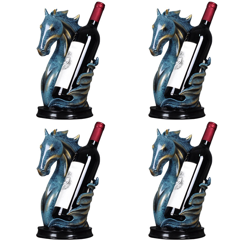 Glam Tabletop Wine Bottle Holder Resin Wine Rack Bottle for Living Room