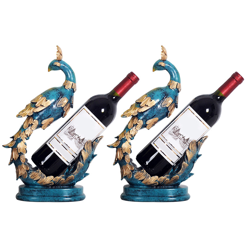 Glam Tabletop Wine Bottle Holder Resin Wine Rack Bottle for Living Room