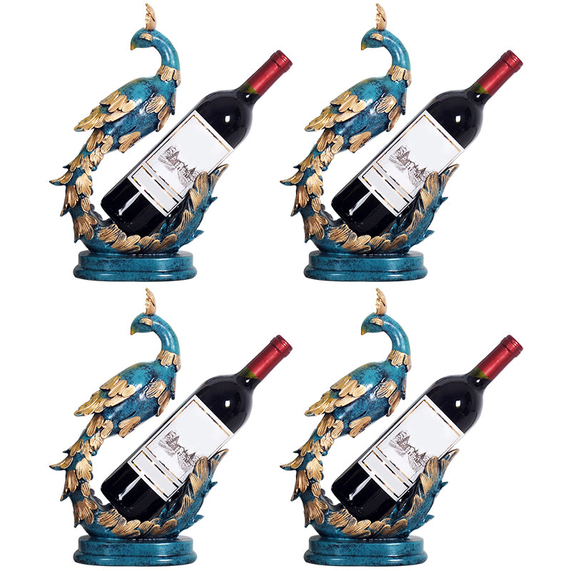 Glam Tabletop Wine Bottle Holder Resin Wine Rack Bottle for Living Room