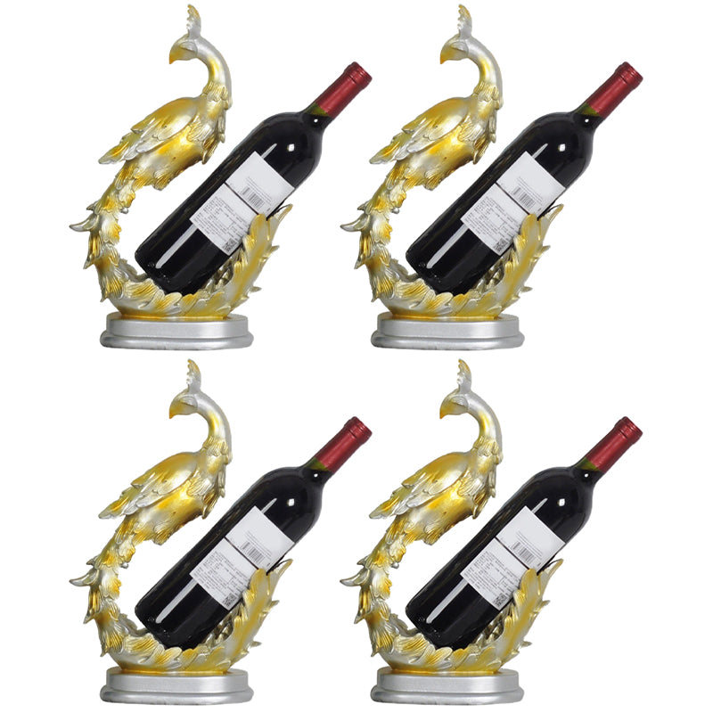 Glam Tabletop Wine Bottle Holder Resin Wine Rack Bottle for Living Room