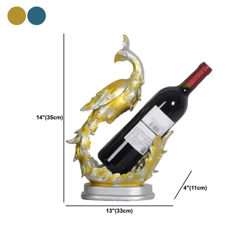 Glam Tabletop Wine Bottle Holder Resin Wine Rack Bottle for Living Room