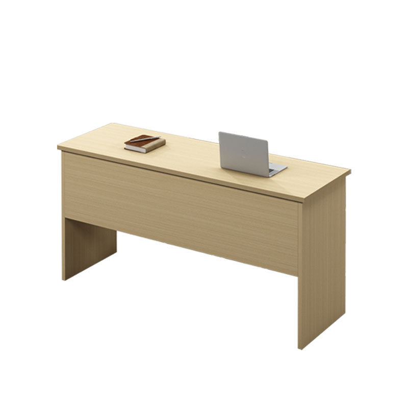 Modern Wooden Writing Desk Rectangular Desk with Shelf for Office