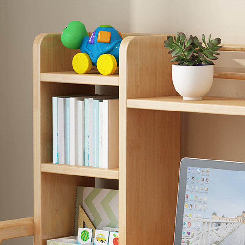 Modern Writing Desk Solid Wood Office Desk with Drawer for Bedroom