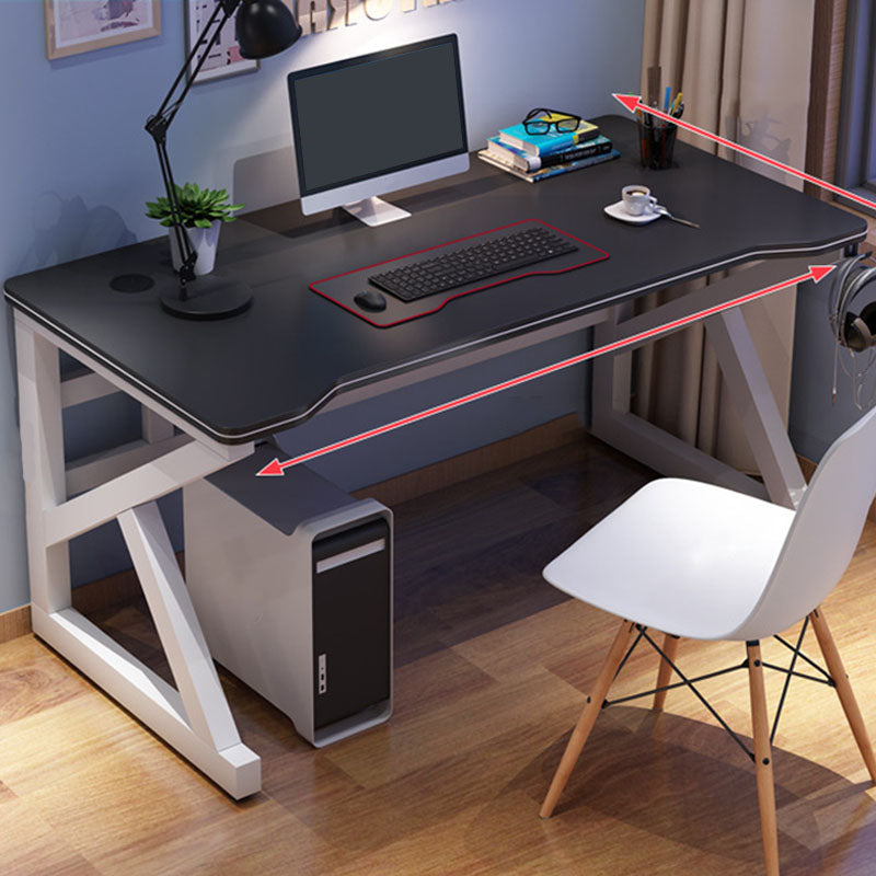 Contemporary Rectangular Computer Desk 30" Height Trestle Office Desk