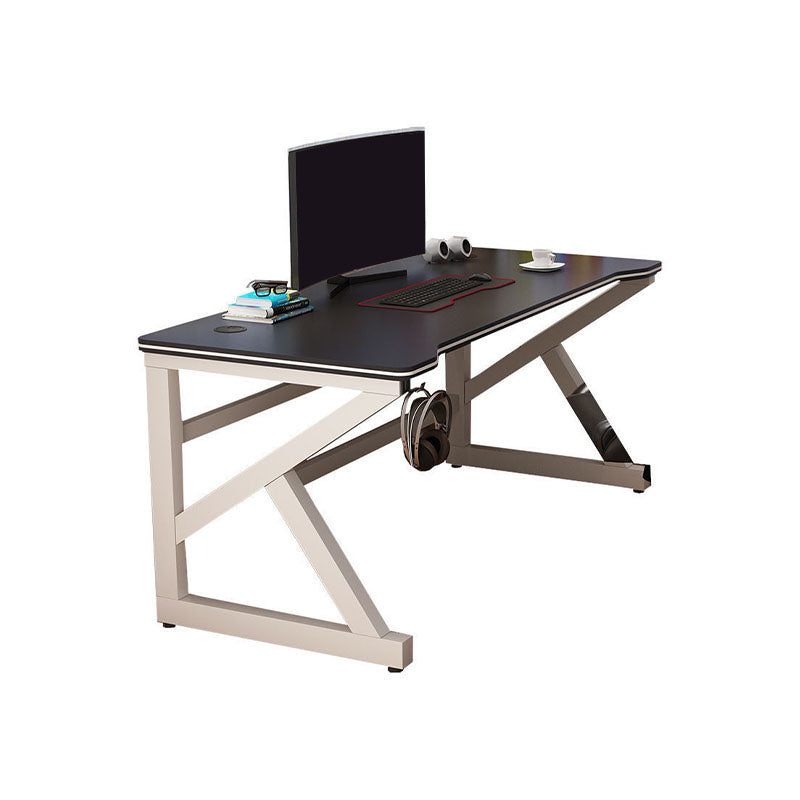 Contemporary Rectangular Computer Desk 30" Height Trestle Office Desk