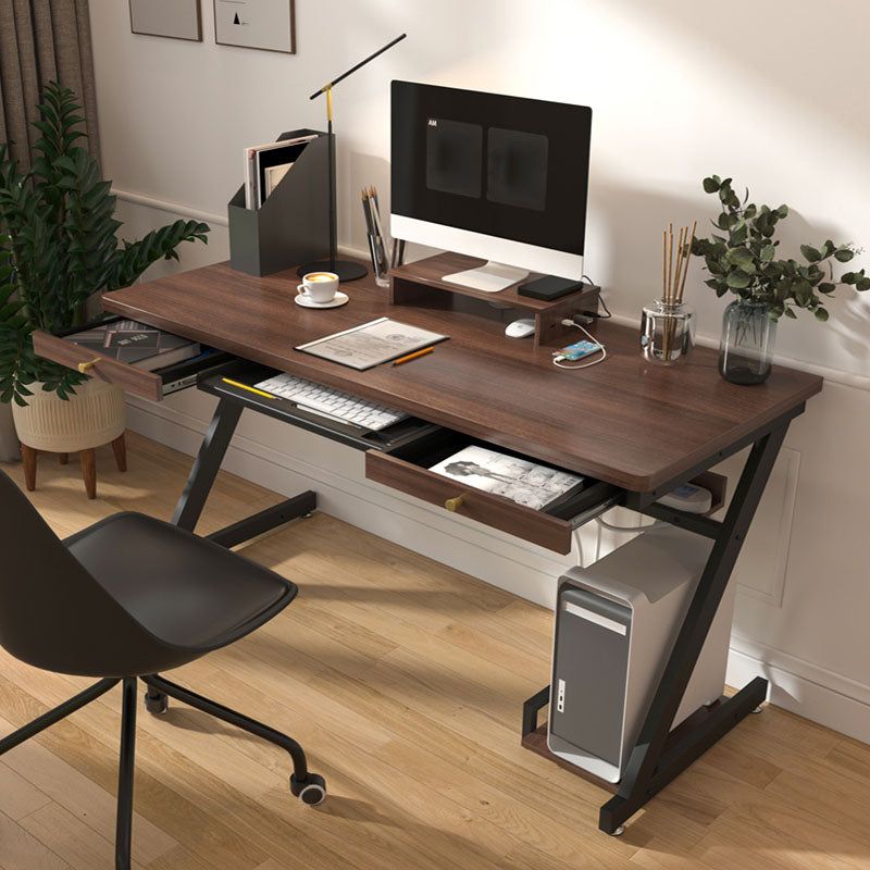 Bedroom Contemporary Computer Desk Rectangular Wooden Office Desk