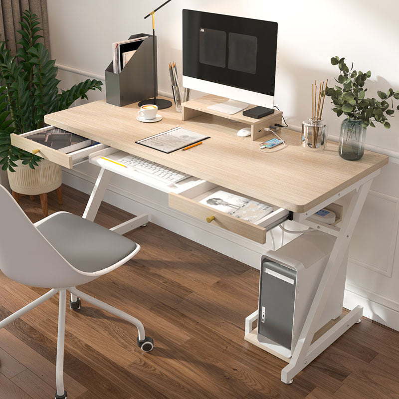 Bedroom Contemporary Computer Desk Rectangular Wooden Office Desk