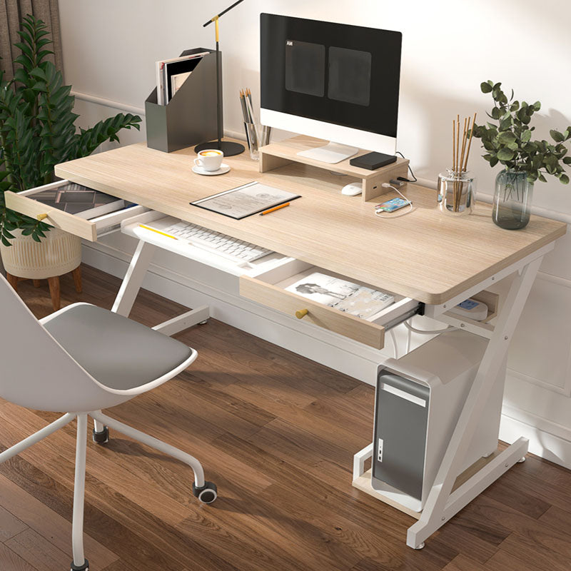 Bedroom Contemporary Computer Desk Rectangular Wooden Office Desk