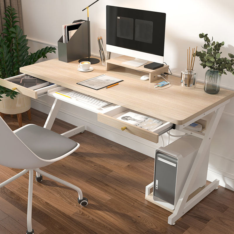 Bedroom Contemporary Computer Desk Rectangular Wooden Office Desk