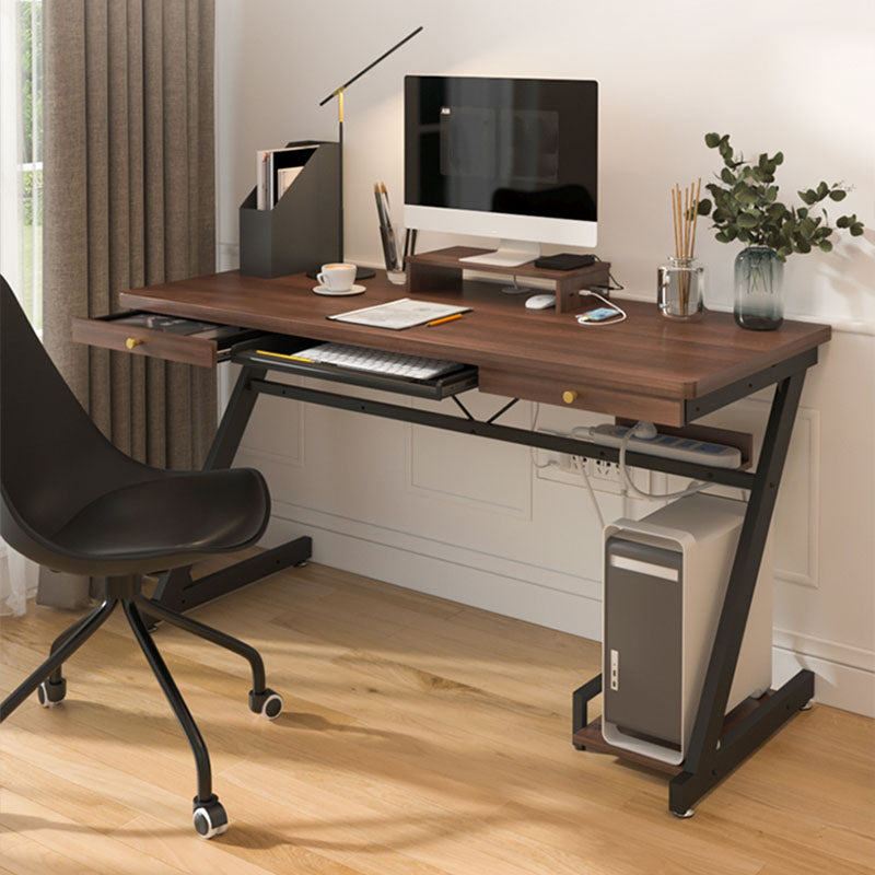 Bedroom Contemporary Computer Desk Rectangular Wooden Office Desk