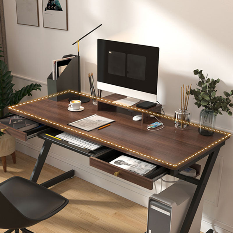 Bedroom Contemporary Computer Desk Rectangular Wooden Office Desk