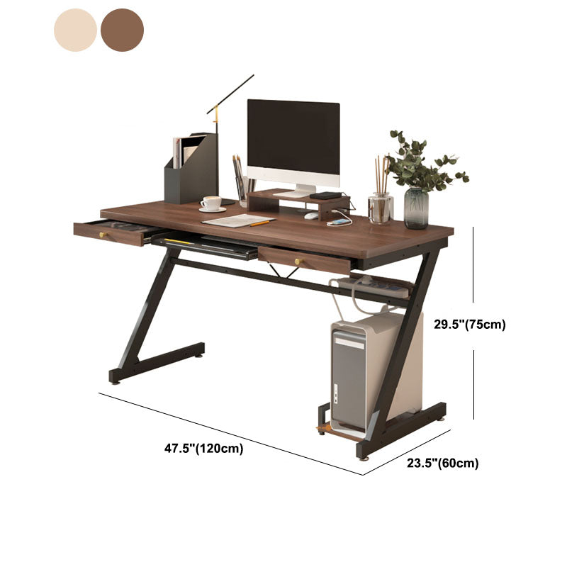 Bedroom Contemporary Computer Desk Rectangular Wooden Office Desk