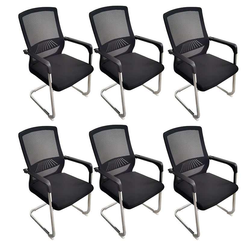 Black Contemporary Office Chair Breathable AirGrid Desk Chair