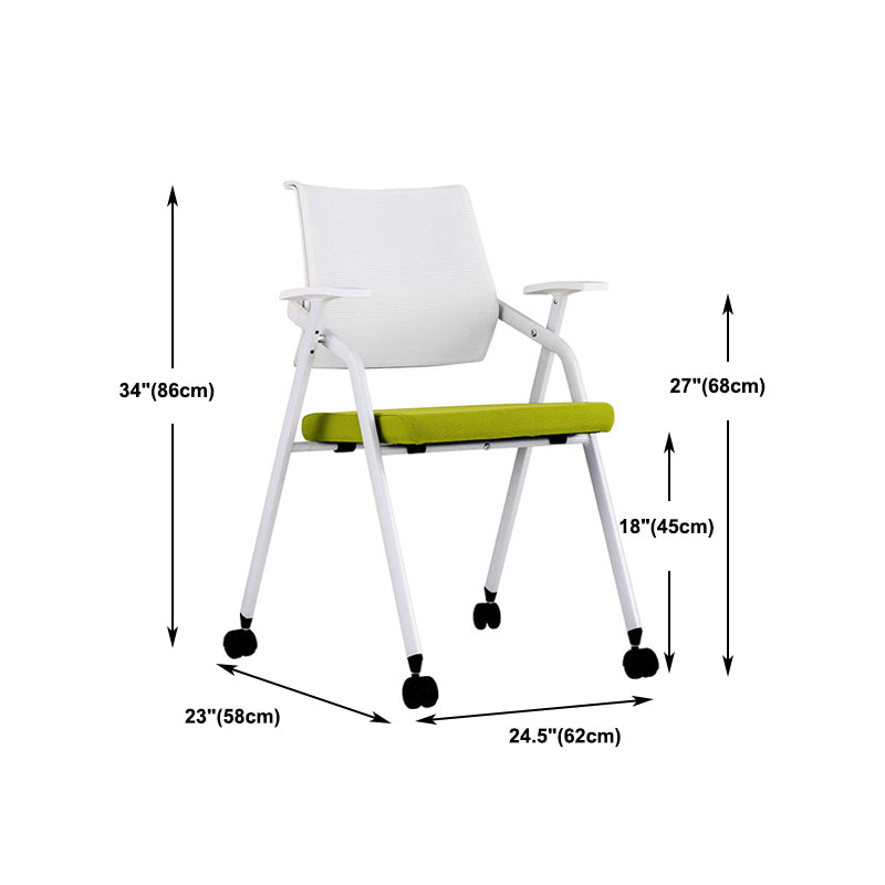 Mid-Back Conference Chair Contemporary Metal Base Guest Chair